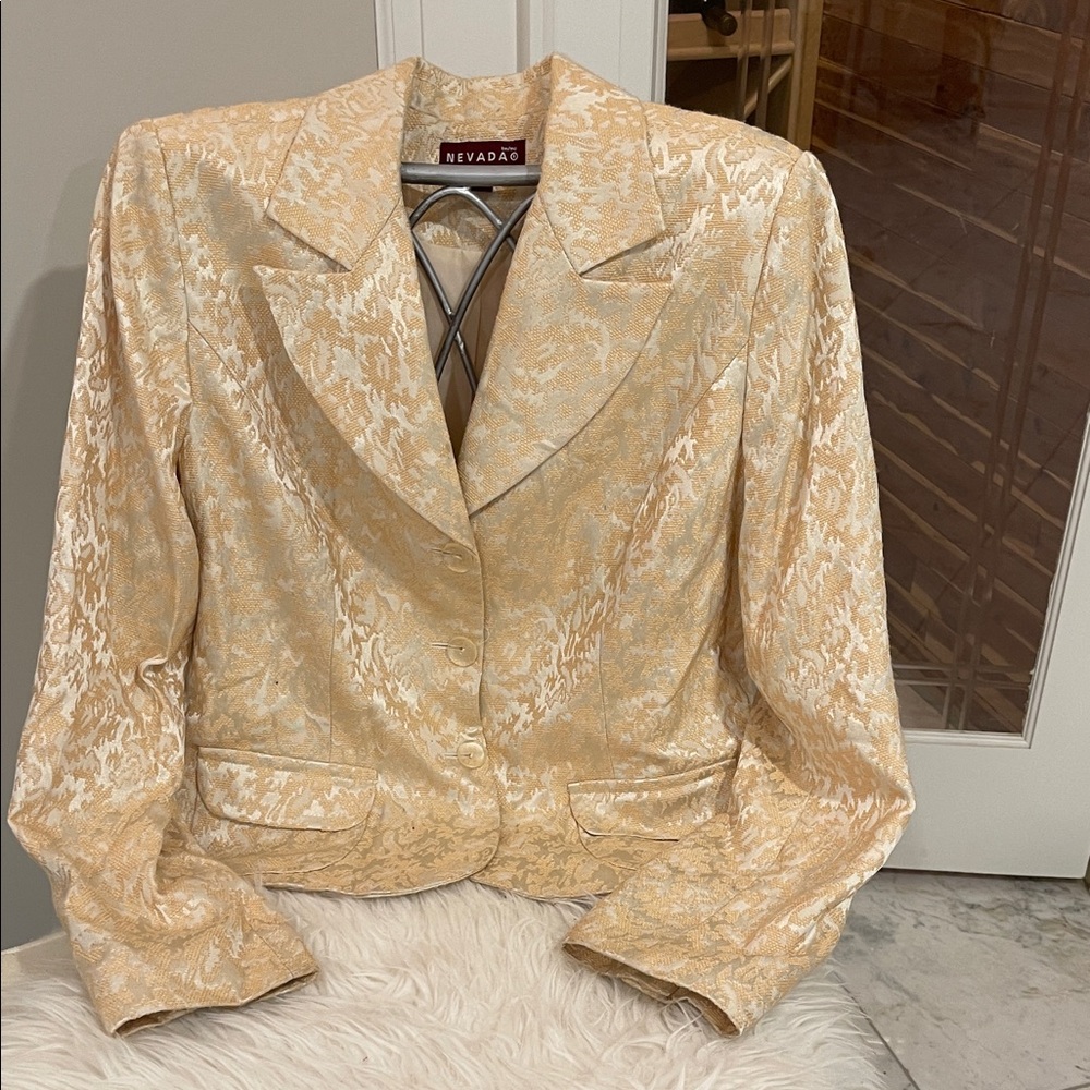 Women's Elegant Cream Blazer